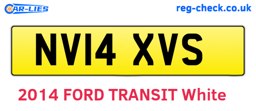 NV14XVS are the vehicle registration plates.