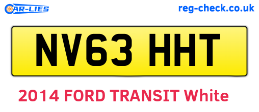 NV63HHT are the vehicle registration plates.