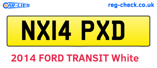 NX14PXD are the vehicle registration plates.