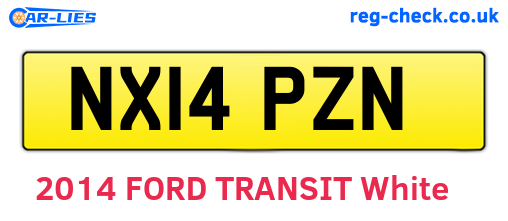 NX14PZN are the vehicle registration plates.