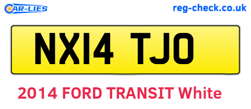 NX14TJO are the vehicle registration plates.