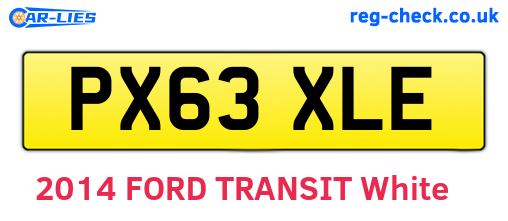PX63XLE are the vehicle registration plates.