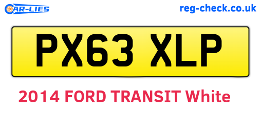 PX63XLP are the vehicle registration plates.