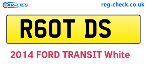 R60TDS are the vehicle registration plates.