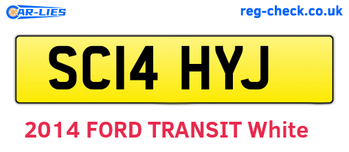 SC14HYJ are the vehicle registration plates.