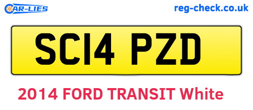 SC14PZD are the vehicle registration plates.