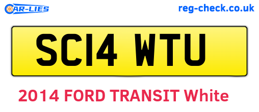 SC14WTU are the vehicle registration plates.