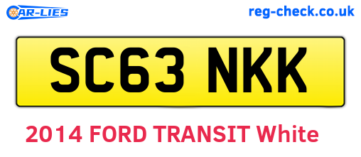 SC63NKK are the vehicle registration plates.
