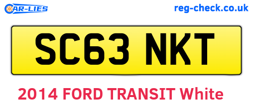 SC63NKT are the vehicle registration plates.