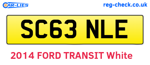 SC63NLE are the vehicle registration plates.