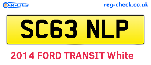 SC63NLP are the vehicle registration plates.