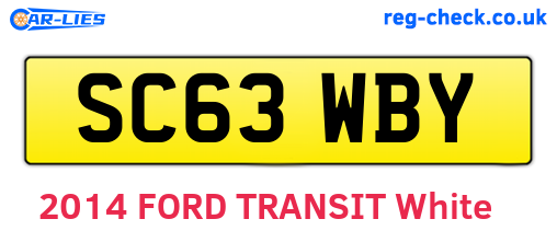 SC63WBY are the vehicle registration plates.
