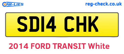 SD14CHK are the vehicle registration plates.