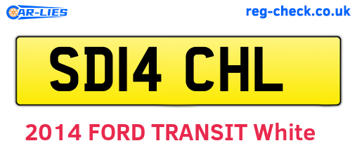 SD14CHL are the vehicle registration plates.