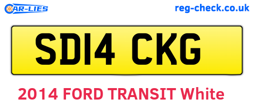 SD14CKG are the vehicle registration plates.