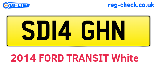 SD14GHN are the vehicle registration plates.