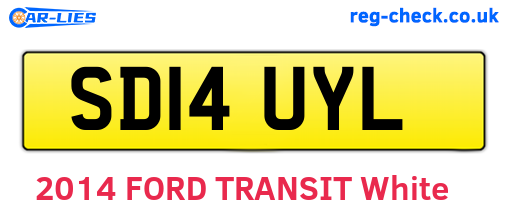 SD14UYL are the vehicle registration plates.