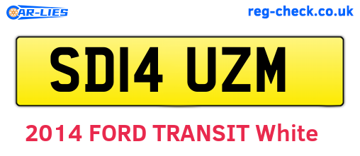 SD14UZM are the vehicle registration plates.
