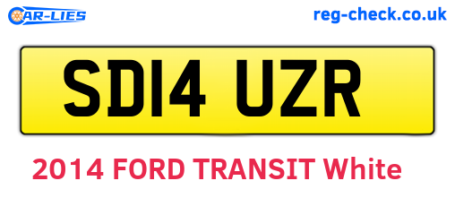 SD14UZR are the vehicle registration plates.