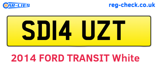SD14UZT are the vehicle registration plates.