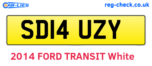 SD14UZY are the vehicle registration plates.