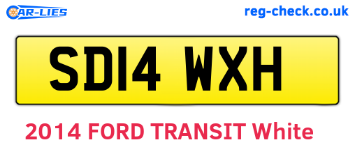 SD14WXH are the vehicle registration plates.
