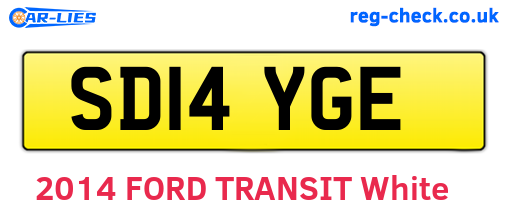 SD14YGE are the vehicle registration plates.