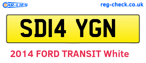 SD14YGN are the vehicle registration plates.