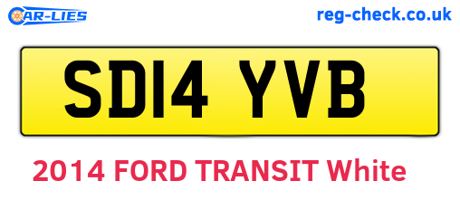 SD14YVB are the vehicle registration plates.