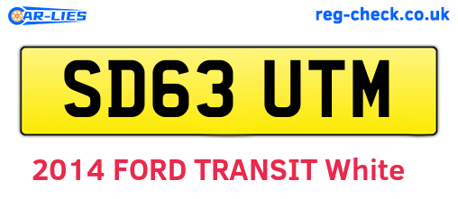 SD63UTM are the vehicle registration plates.