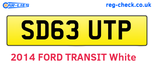 SD63UTP are the vehicle registration plates.