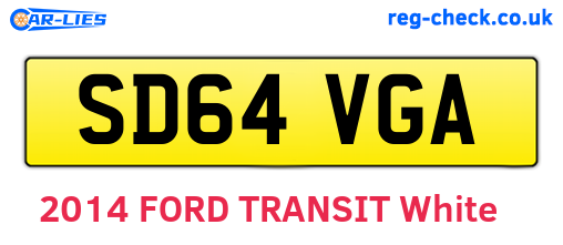 SD64VGA are the vehicle registration plates.