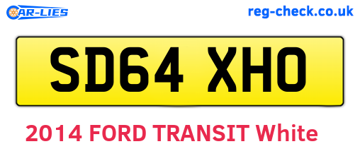 SD64XHO are the vehicle registration plates.