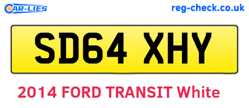 SD64XHY are the vehicle registration plates.