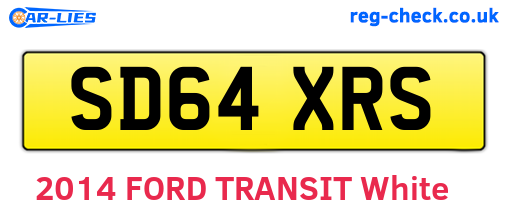 SD64XRS are the vehicle registration plates.