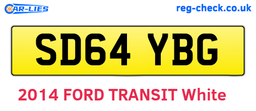 SD64YBG are the vehicle registration plates.