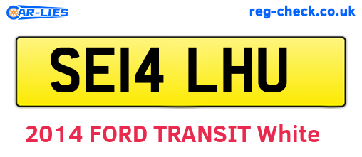 SE14LHU are the vehicle registration plates.