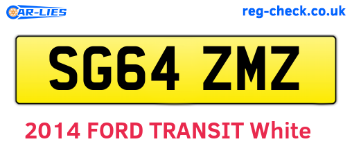 SG64ZMZ are the vehicle registration plates.