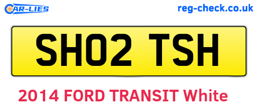 SH02TSH are the vehicle registration plates.