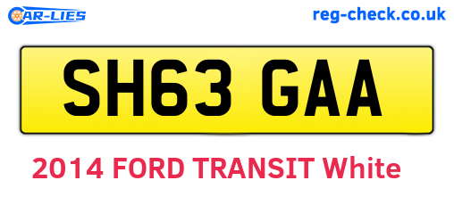 SH63GAA are the vehicle registration plates.