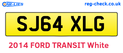 SJ64XLG are the vehicle registration plates.