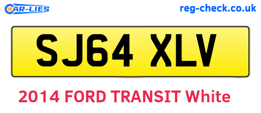 SJ64XLV are the vehicle registration plates.