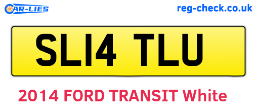 SL14TLU are the vehicle registration plates.