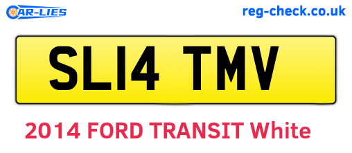 SL14TMV are the vehicle registration plates.