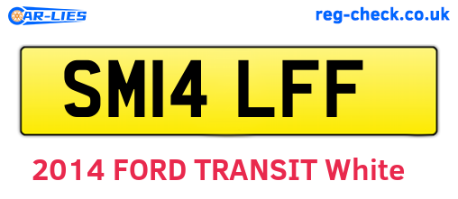 SM14LFF are the vehicle registration plates.