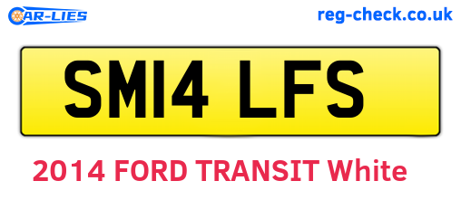 SM14LFS are the vehicle registration plates.