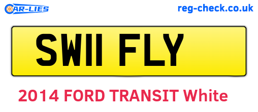 SW11FLY are the vehicle registration plates.