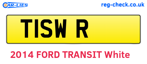 T1SWR are the vehicle registration plates.