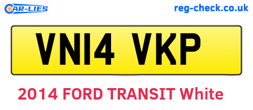 VN14VKP are the vehicle registration plates.