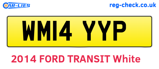 WM14YYP are the vehicle registration plates.